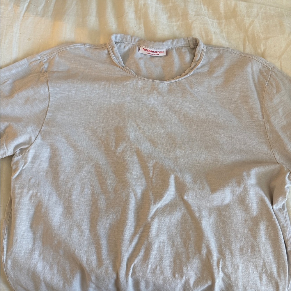 Orlebar brown light grey t shirt